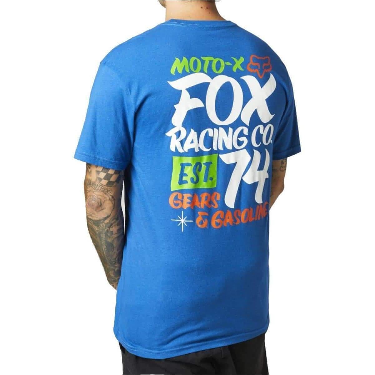 Fox Traditional Premium Mens Short Sleeve Top - Blue - Start Fitness