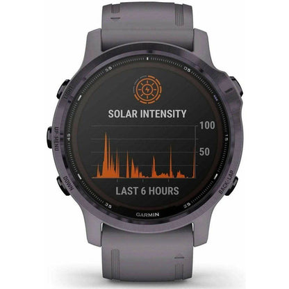 Garmin Fenix 6s Pro Solar HRM With GPS Multisport Watch - Grey 753759251758 - Start Fitness