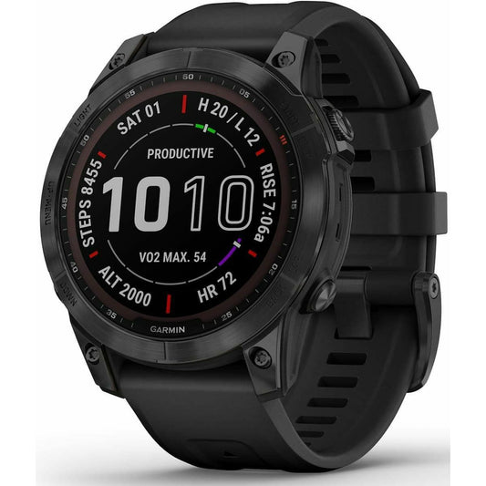 Garmin Fenix 7 Sapphire Solar HRM With GPS Multisport Watch - Black 753759278168 - Start Fitness