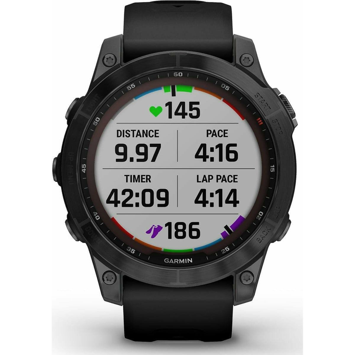 Garmin Fenix 7 Sapphire Solar HRM With GPS Multisport Watch - Black 753759278168 - Start Fitness