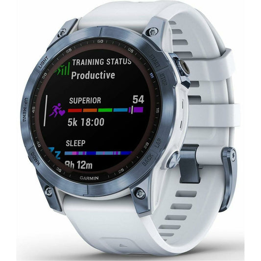 Garmin Fenix 7 Sapphire Solar HRM With GPS Multisport Watch - Blue 753759278113 - Start Fitness