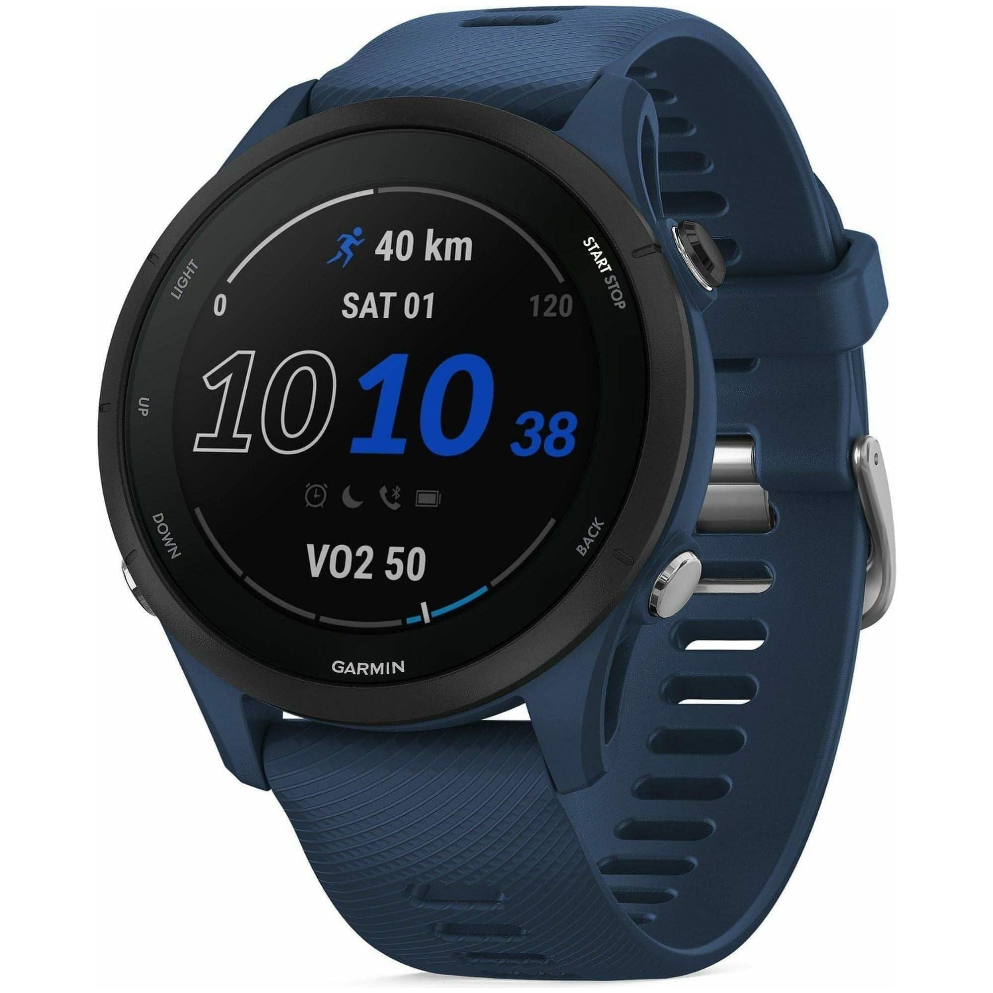 Garmin Forerunner 255 HRM With GPS Watch Blue Start Fitness