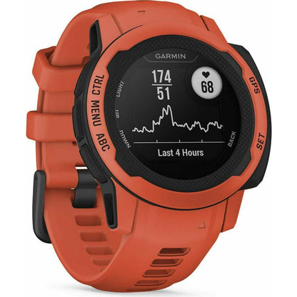 Garmin Instinct 2S HRM With GPS Watch - Red 753759298128 - Start Fitness
