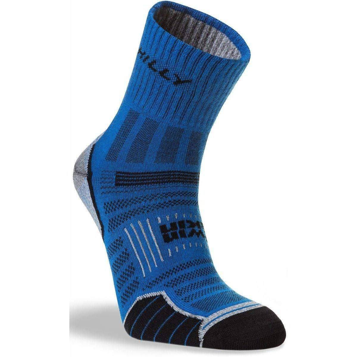 Hilly Twin Skin Anklet Running Socks - Blue - Start Fitness