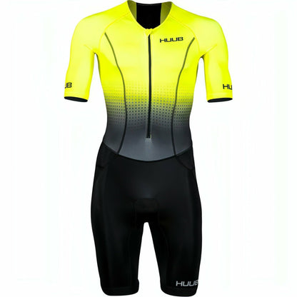 HUUB Commit Long Course Mens Tri Suit - Yellow - Start Fitness