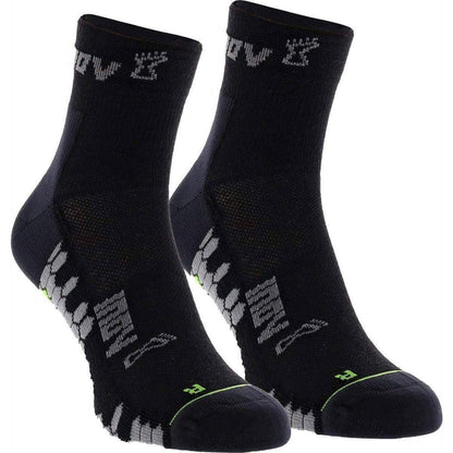 Inov8 3 Season Outdoor Mid (2 Pack) Running Socks - Black - Start Fitness