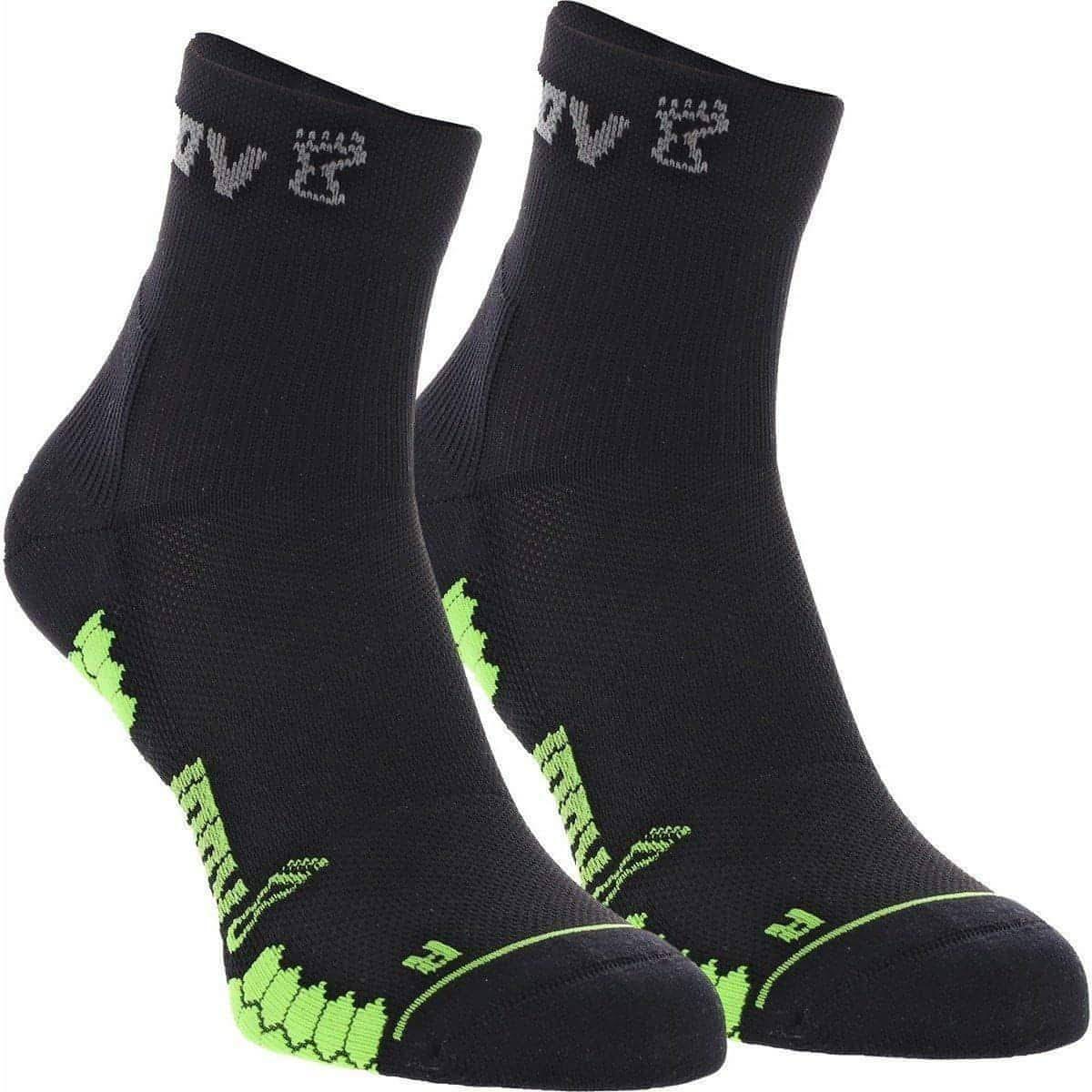 Inov8 Trailfly Mid (2 Pack) Running Socks - Black - Start Fitness