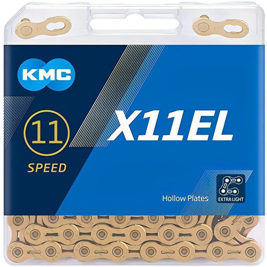 KMC X11 Extra Light 11 Speed Chain 118 Links - Gold 4715575890241 - Start Fitness