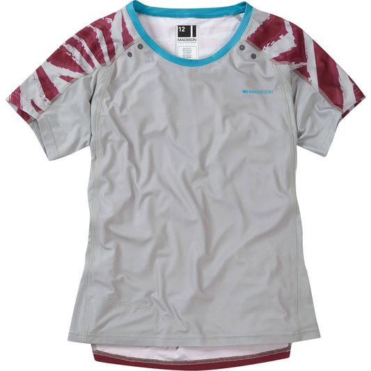 Madison Flux Enduro Short Sleeve Womens Cycling Jersey - Grey - Start Fitness