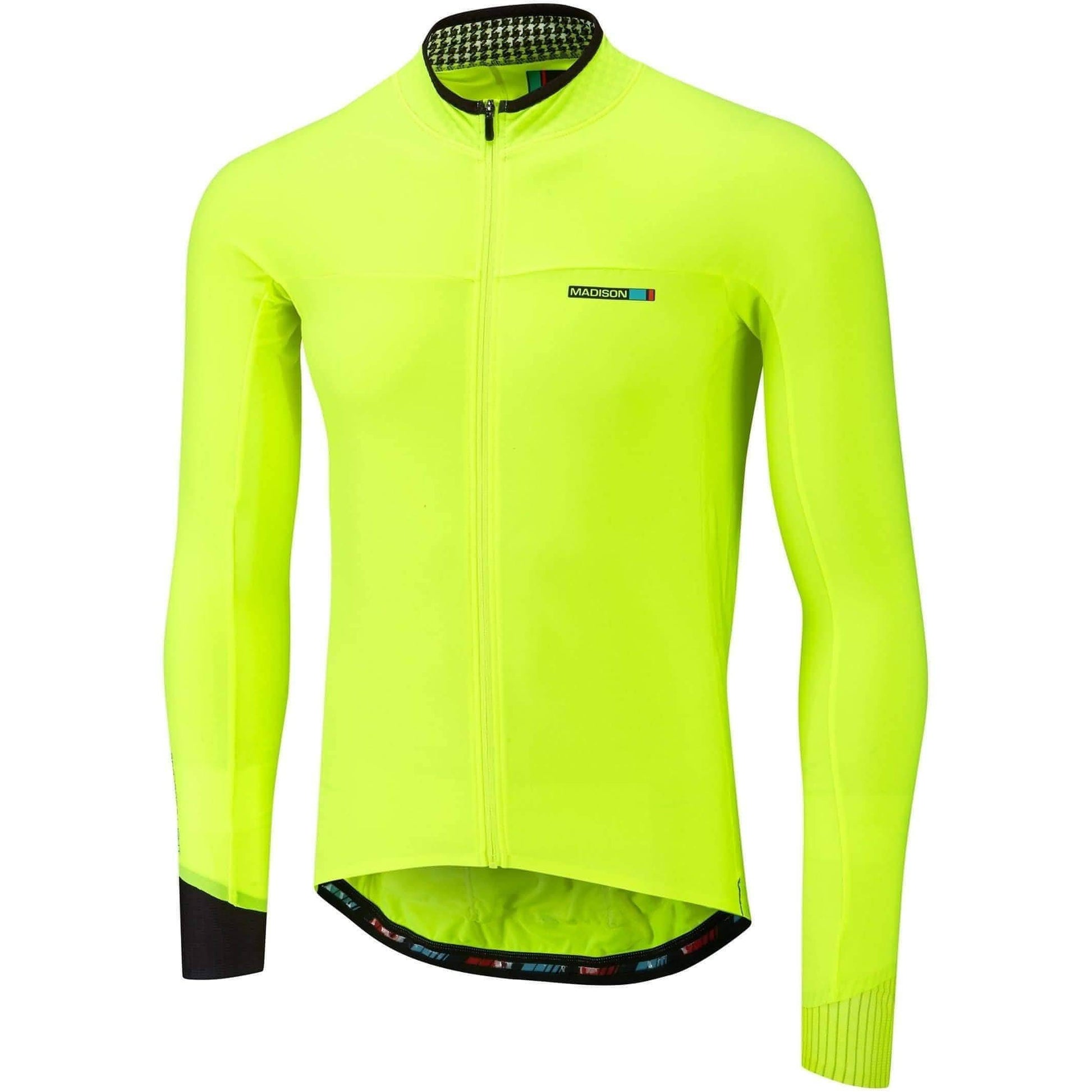 Madison Road Race Light Long Sleeve Mens Cycling Jersey - Yellow 5027726435553 - Start Fitness