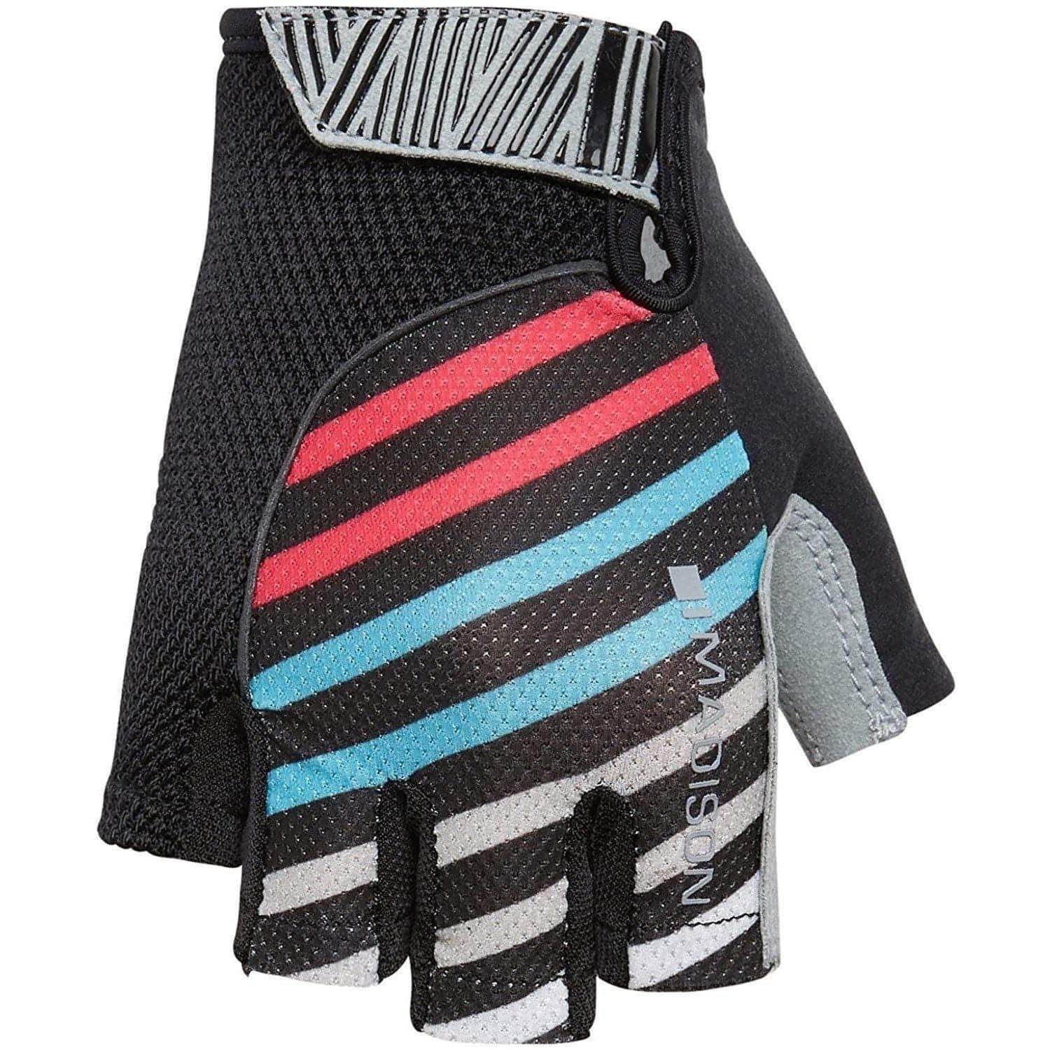 Madison Sportive Womens Fingerless Cycling Gloves - Black - Start Fitness