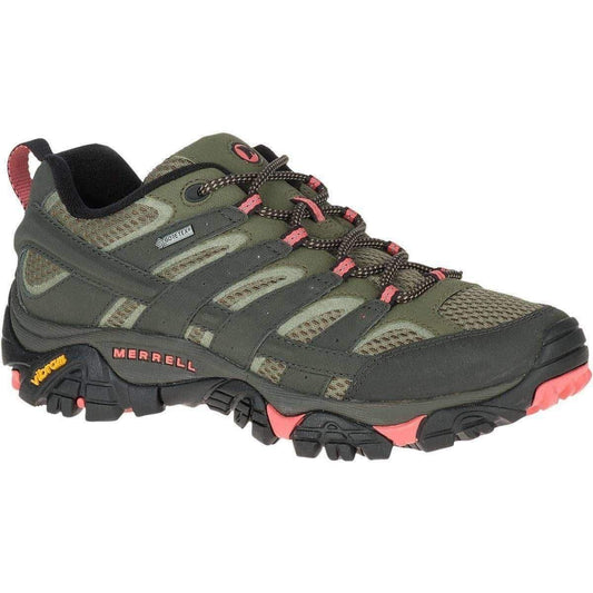 Merrell Moab 2 GTX Womens Walking Shoes - Green - Start Fitness