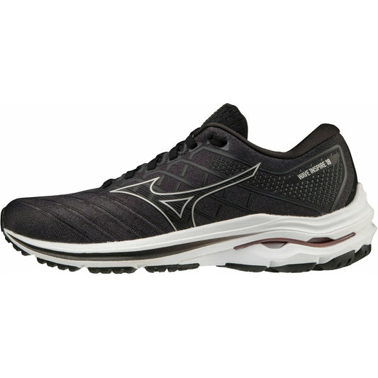 Mizuno Wave Inspire 18 WIDE FIT (D) Womens Running Shoes - Black - Start Fitness