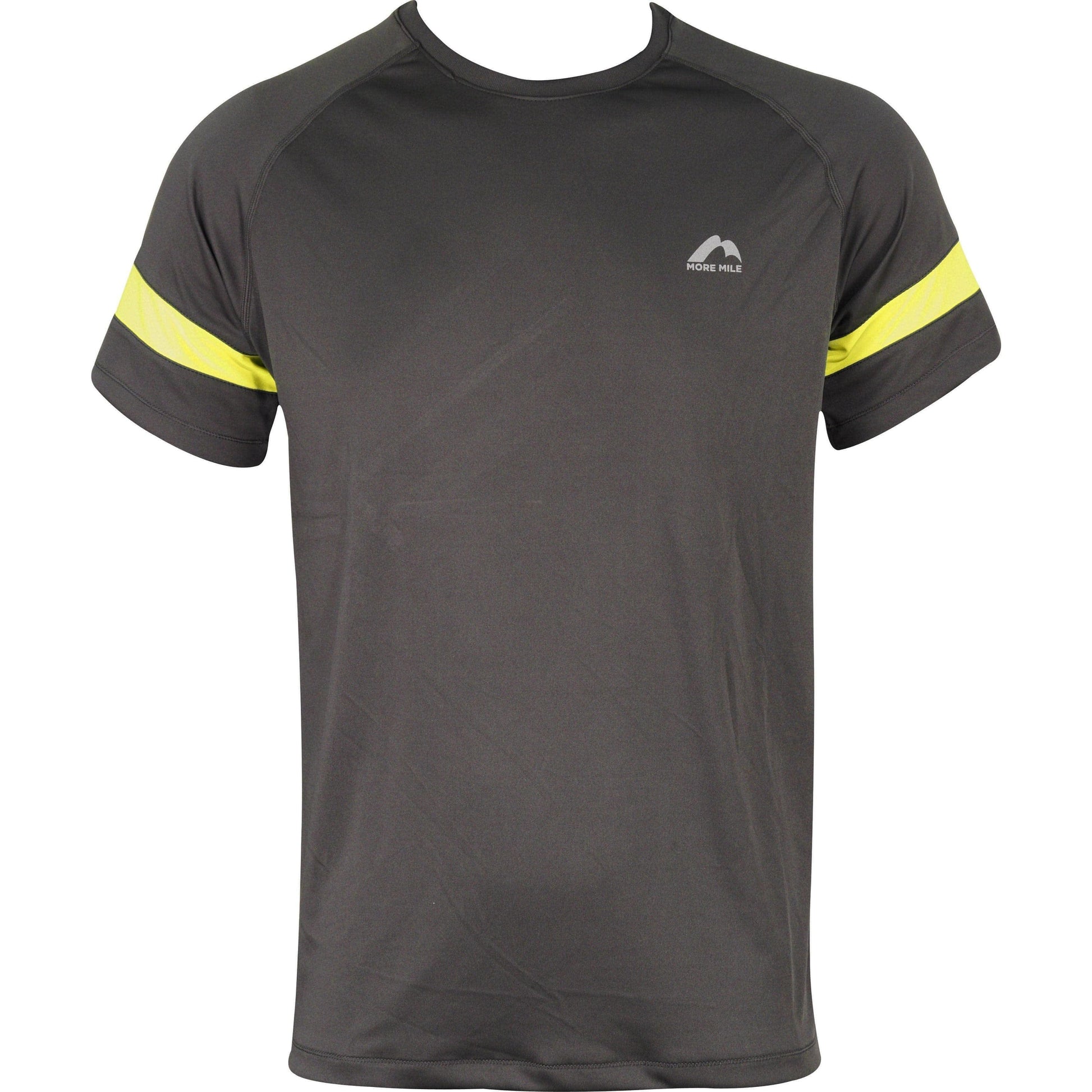 More Mile Active Mens Short Sleeve Running Top - Grey - Start Fitness