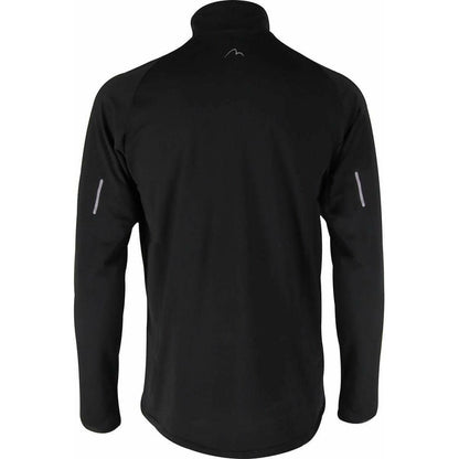 More Mile Alaska Half Zip Long Sleeve Mens Running Top - Black - Start Fitness
