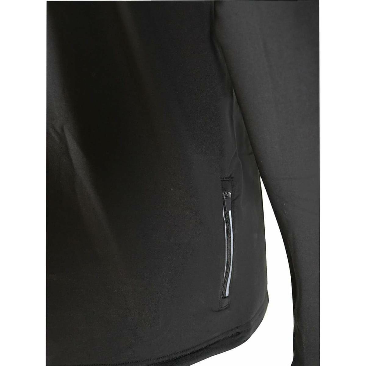 More Mile Alaska Half Zip Long Sleeve Mens Running Top - Black - Start Fitness