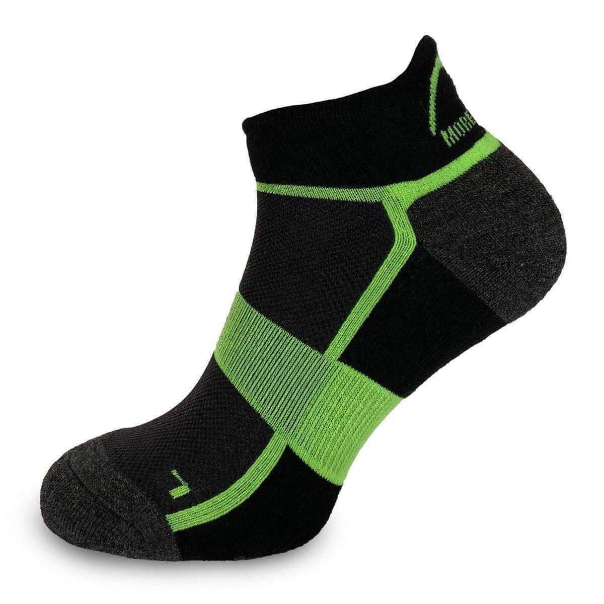 More Mile Bamboo Comfort Running Socks - Black - Start Fitness