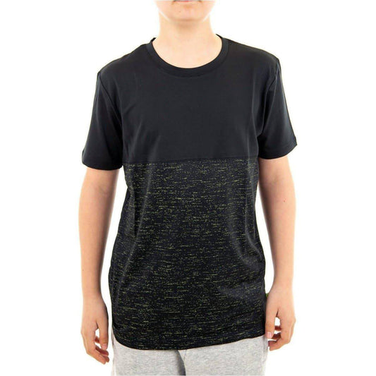 More Mile Boys Short Sleeve Running Top - Black - Start Fitness