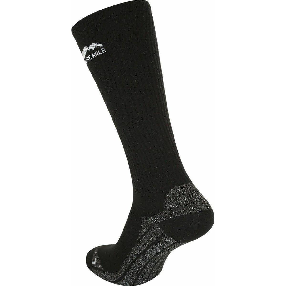 More Mile California (2 Pack) Compression Socks - Black - Start Fitness