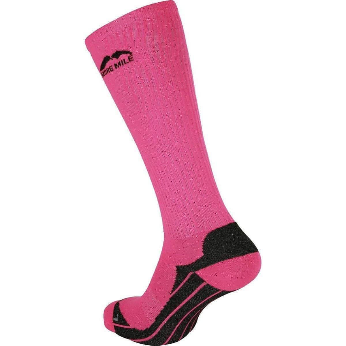 More Mile California (2 Pack) Compression Socks - Green-Pink - Start Fitness