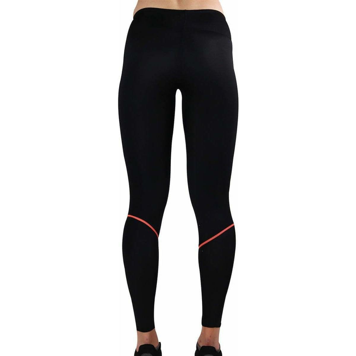 More Mile Compression Womens Long Running Tights - Black - Start Fitness