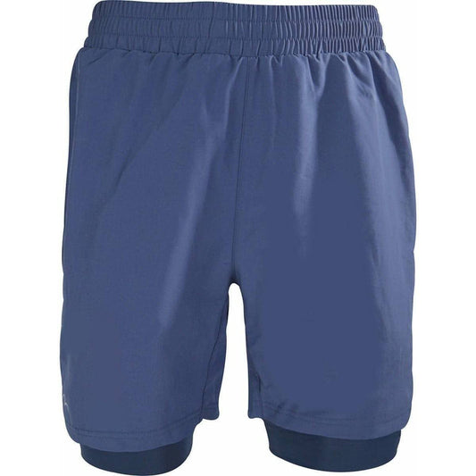 More Mile Core 2 In 1 Mens Running Shorts - Blue - Start Fitness