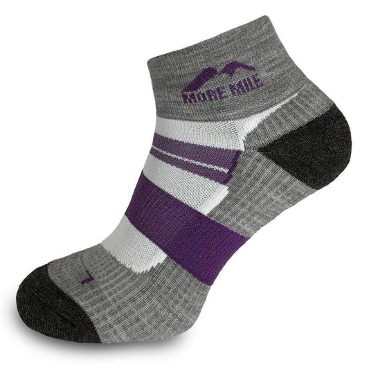 More Mile Endurance Womens Running Socks - Grey - Start Fitness