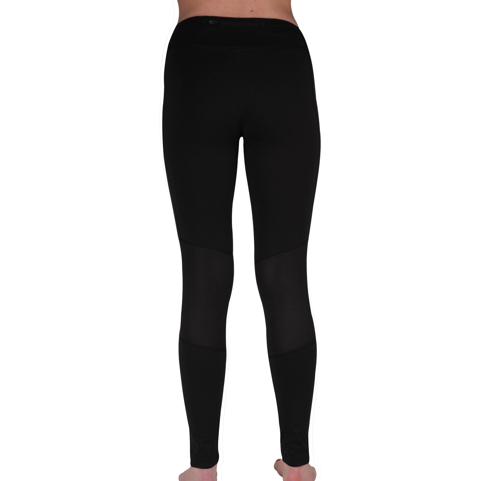 More Mile Excel Womens Long Running Tights - Black - Start Fitness