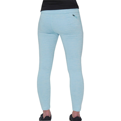 More Mile Heather Girls Long Running Tights - Blue - Start Fitness