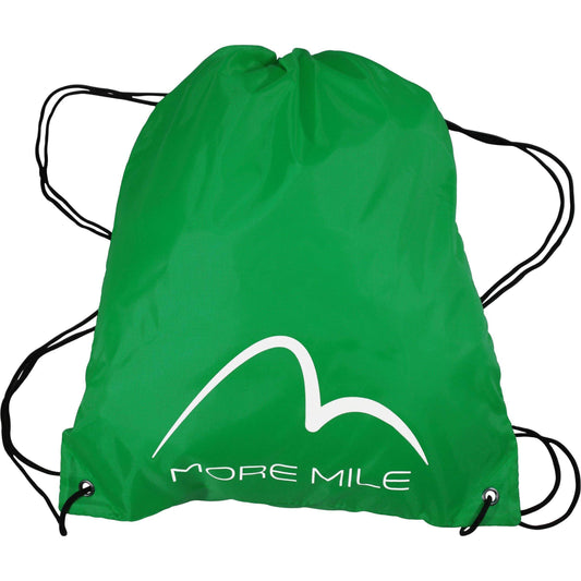 More Mile Logo Drawstring Gym Sack - Green 5055604349999 - Start Fitness