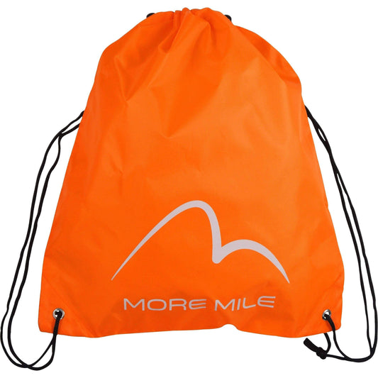 More Mile Logo Drawstring Gym Sack - Orange 5055604362547 - Start Fitness