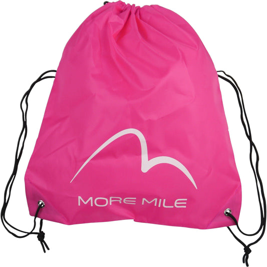 More Mile Logo Drawstring Gym Sack - Pink 5055604362554 - Start Fitness