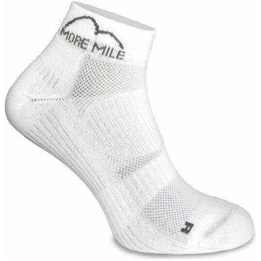 More Mile London 2.0 Eco Friendly Running Socks - White - Start Fitness