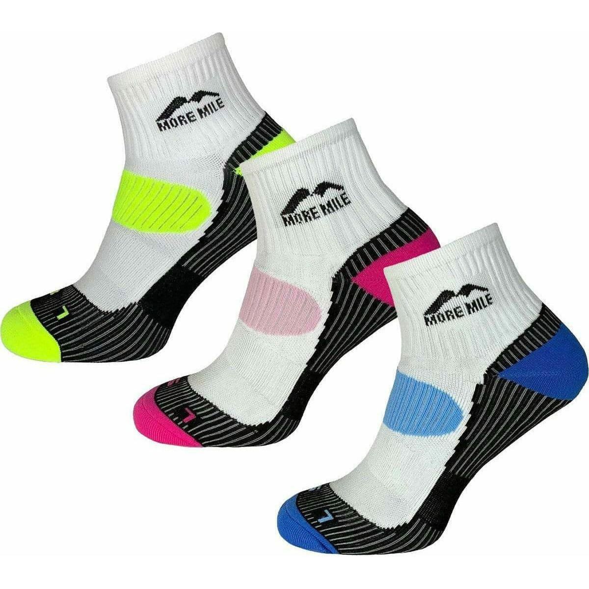 More Mile London (3 Pack) Womens Running Socks - Start Fitness