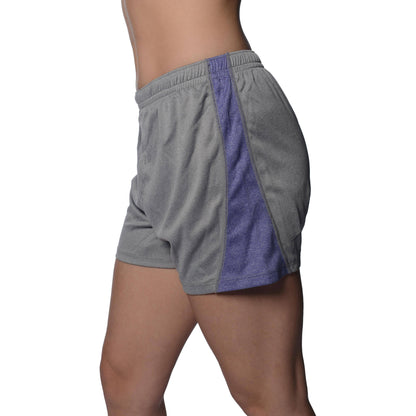 More Mile Marl Jersey Womens Training Shorts - Grey - Start Fitness