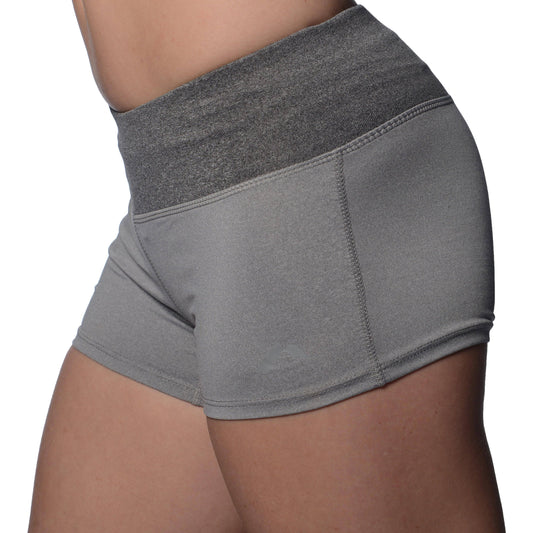 More Mile Marl Running Womens Short Tights - Grey - Start Fitness