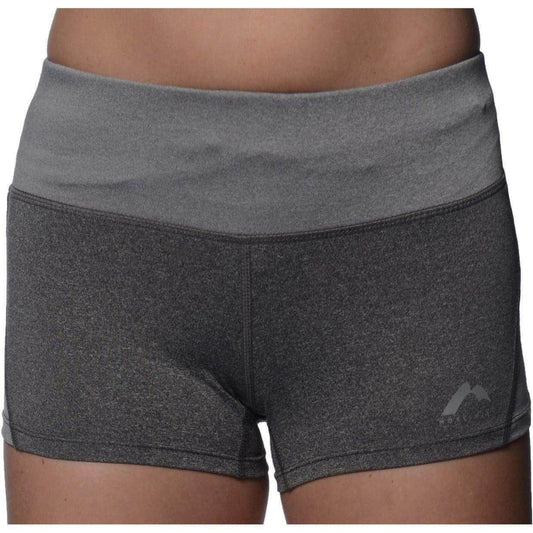 More Mile Marl Womens Running Shorts - Grey - Start Fitness