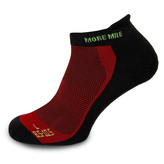 More Mile Pace Comfort Running Socks - Red - Start Fitness