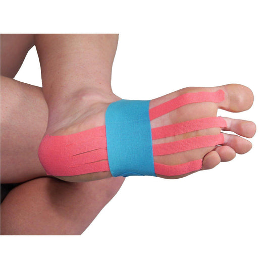 More Mile Pre-Cut Foot Support Kinesiology Tape - Blue 5055604320646 - Start Fitness