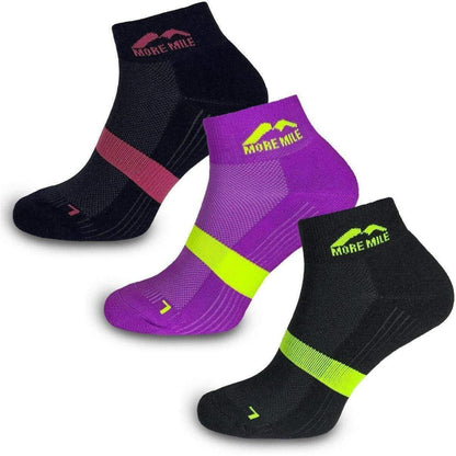 More Mile Preventer Double Layer (3 Pack) Womens Running Socks - Start Fitness