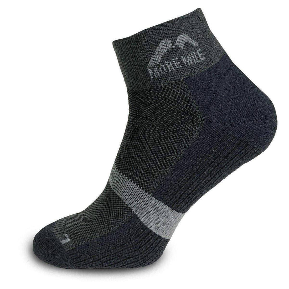 More Mile Preventer Double Layer Running Socks Grey Start Fitness
