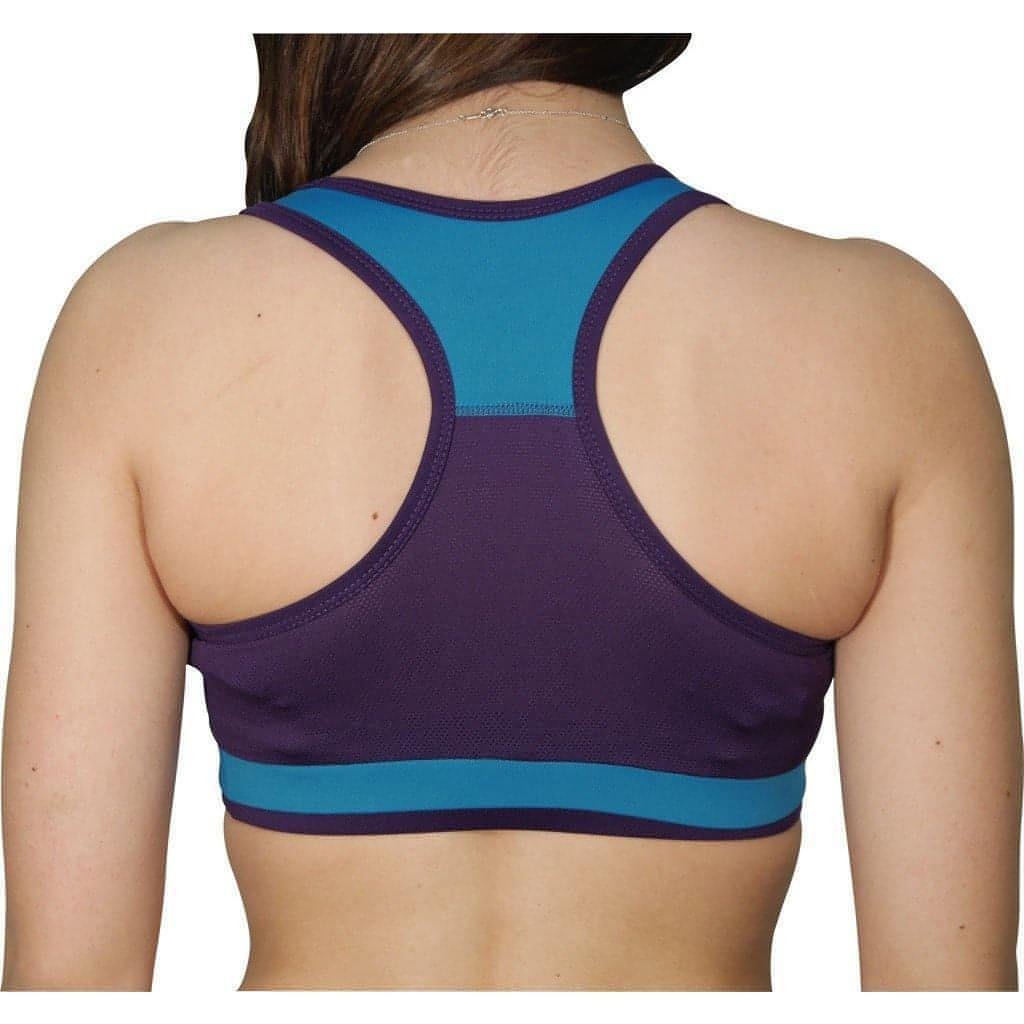 More Mile Prime Womens Running Crop Top - Blue - Start Fitness