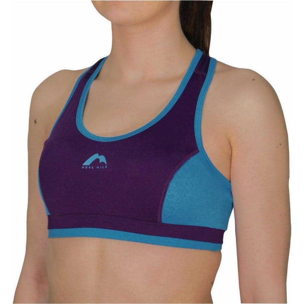More Mile Prime Womens Running Crop Top - Purple 5055604334445 - Start Fitness