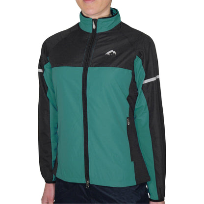 More Mile Select Woven Womens Running Jacket - Green - Start Fitness