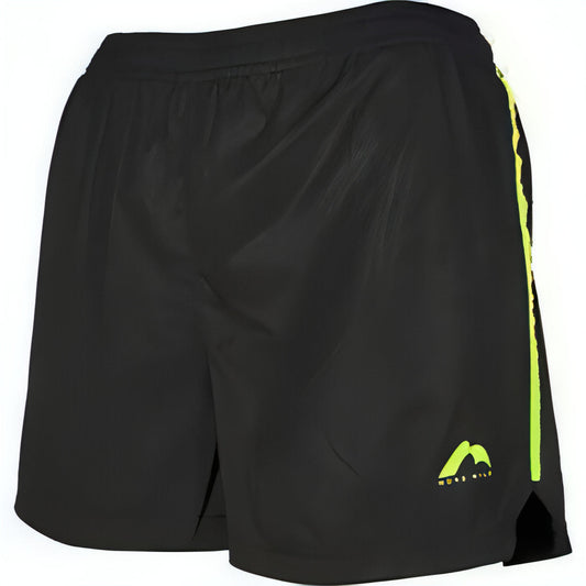 More Mile Square-Cut Womens Running Shorts - Black - Start Fitness