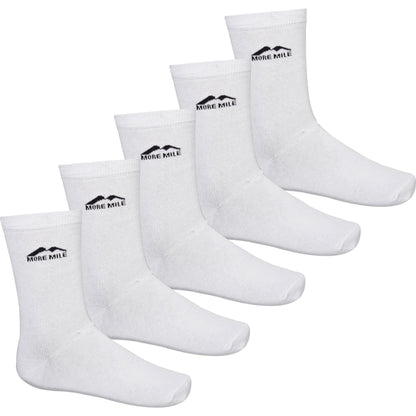 More Mile Stromstad Sport (5 Pack) Socks - White - Start Fitness