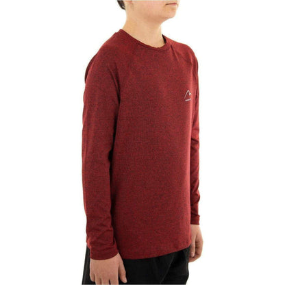 More Mile Train To Run Boys Long Sleeve Running Top - Red - Start Fitness