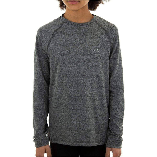 More Mile Train To Run Girls Long Sleeve Running Top - Grey - Start Fitness