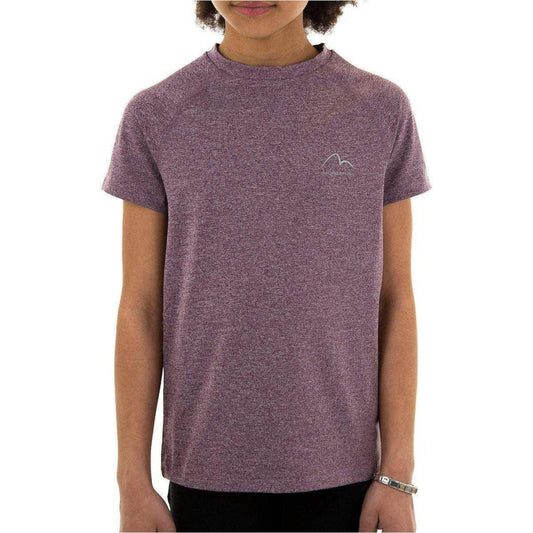 More Mile Train To Run Girls Short Sleeve Running Top - Purple - Start Fitness