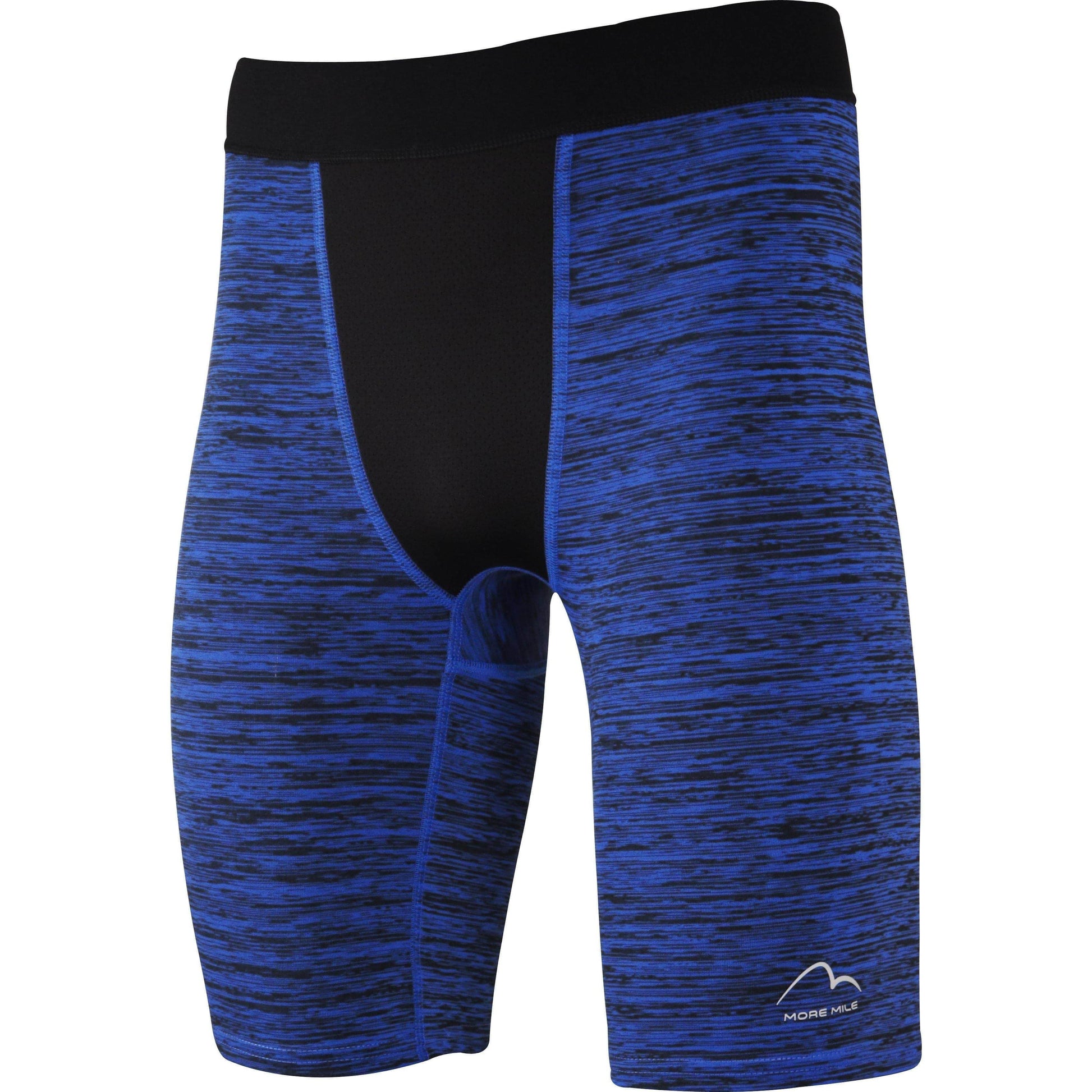 More Mile Train To Run Mens Baselayer Short Tights - Blue - Start Fitness